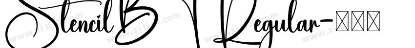 StencilBT Regular字体转换